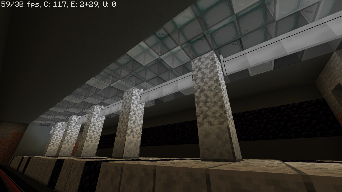 Subway station in the new city:/ - My, Metro, Minecraft, Longpost