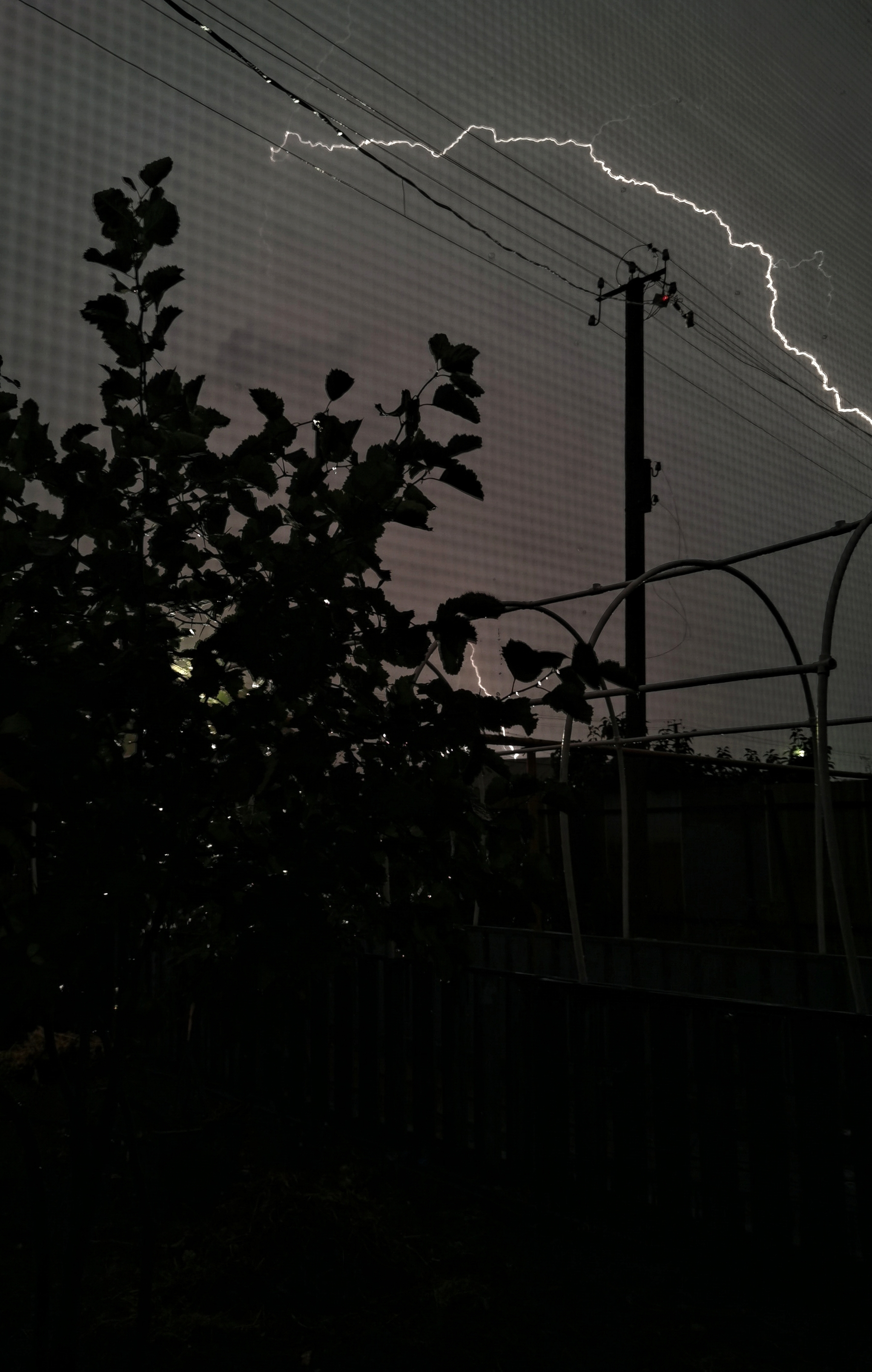 The long-awaited thunderstorm - My, Thunderstorm, Summer, Village, Mobile photography