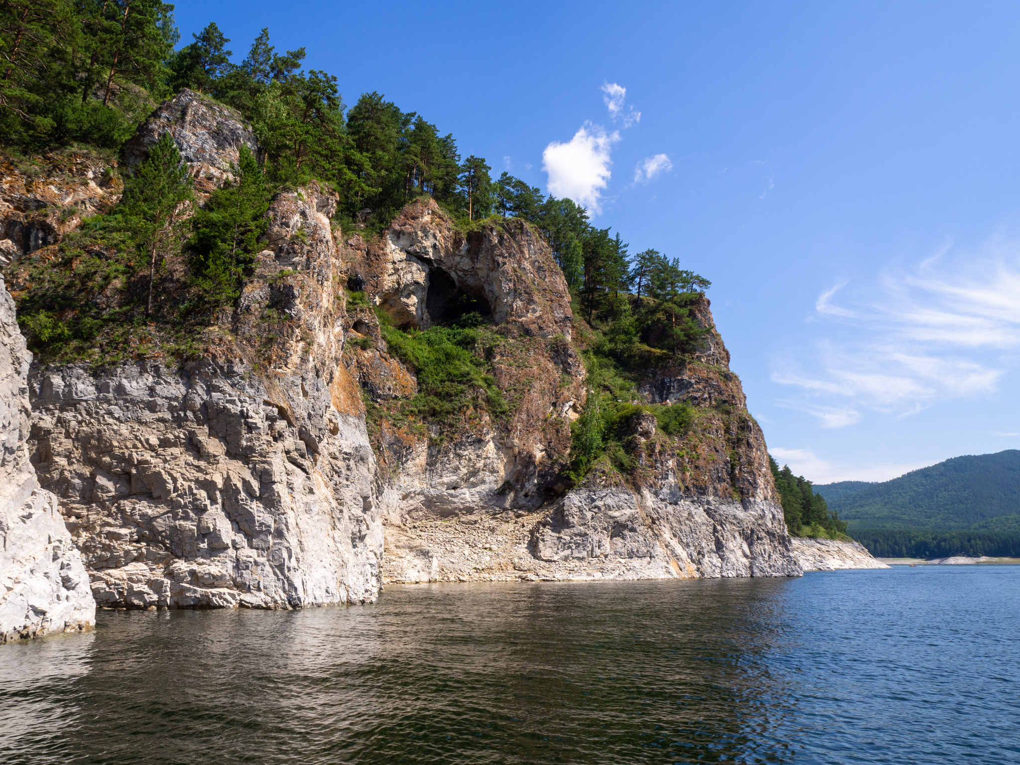 Krasnoyarsk reservoir (Yenisei river) - My, The photo, Landscape, Yenisei, The rocks, Krasnoyarsk Reservoir, Longpost