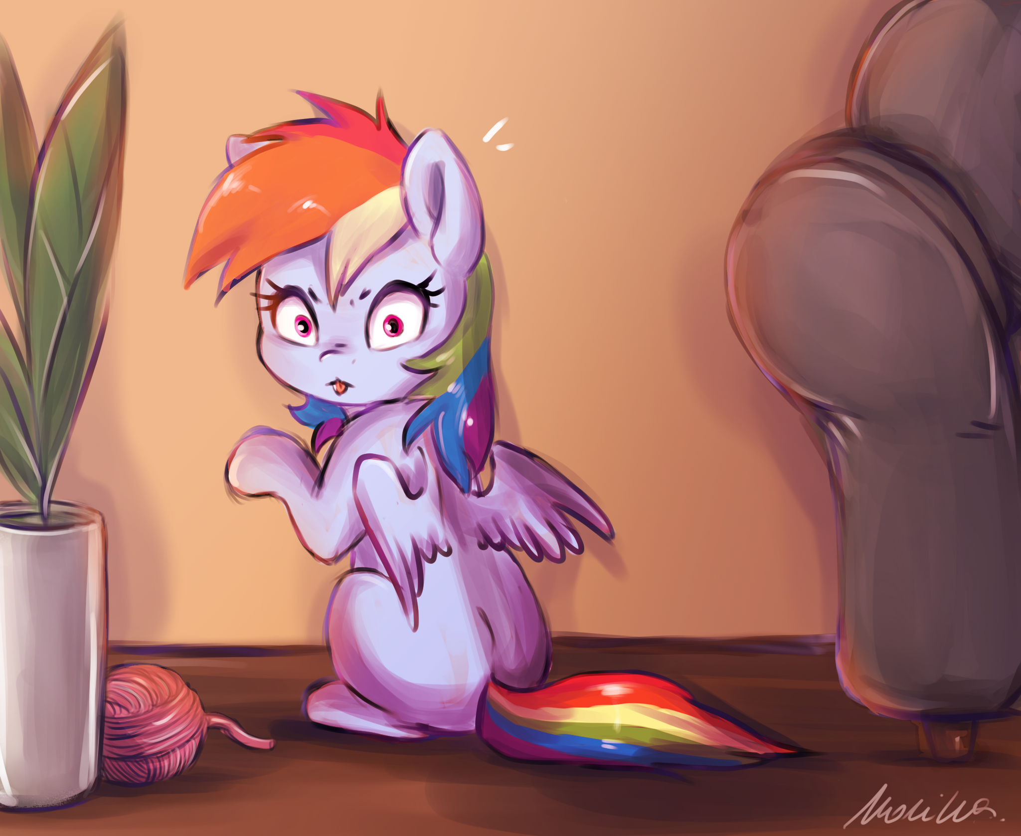 gotcha - My little pony, PonyArt, Rainbow dash, Buttersprinkle