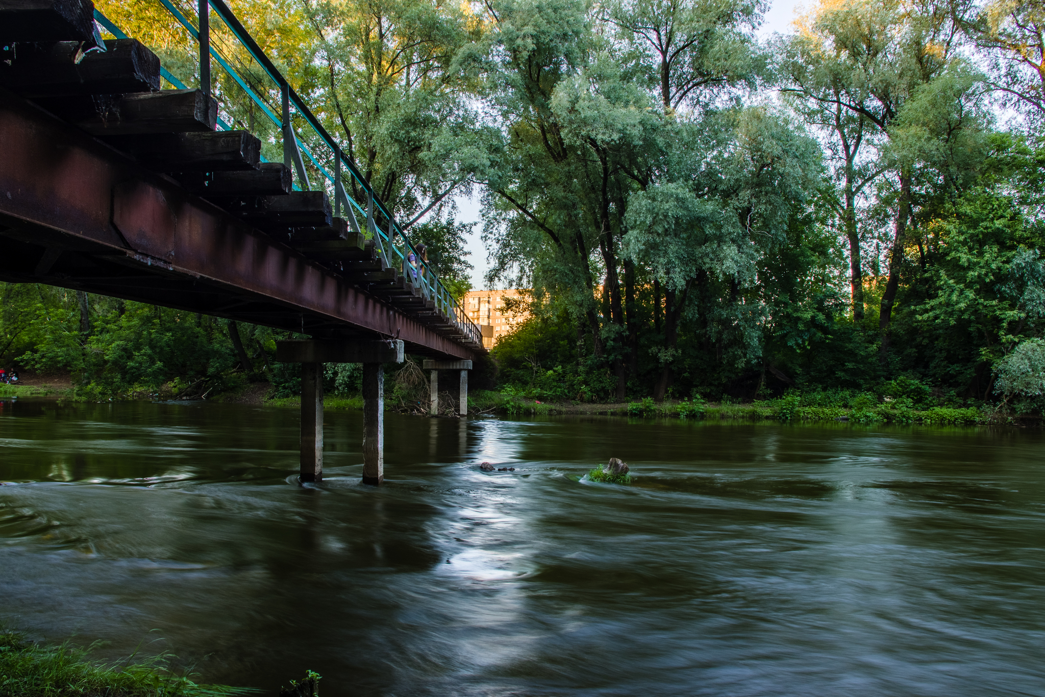 Looking for beauty around you. - My, The photo, Landscape, Bridge, beauty, River, Marathon, Canon, Bike ride, Longpost