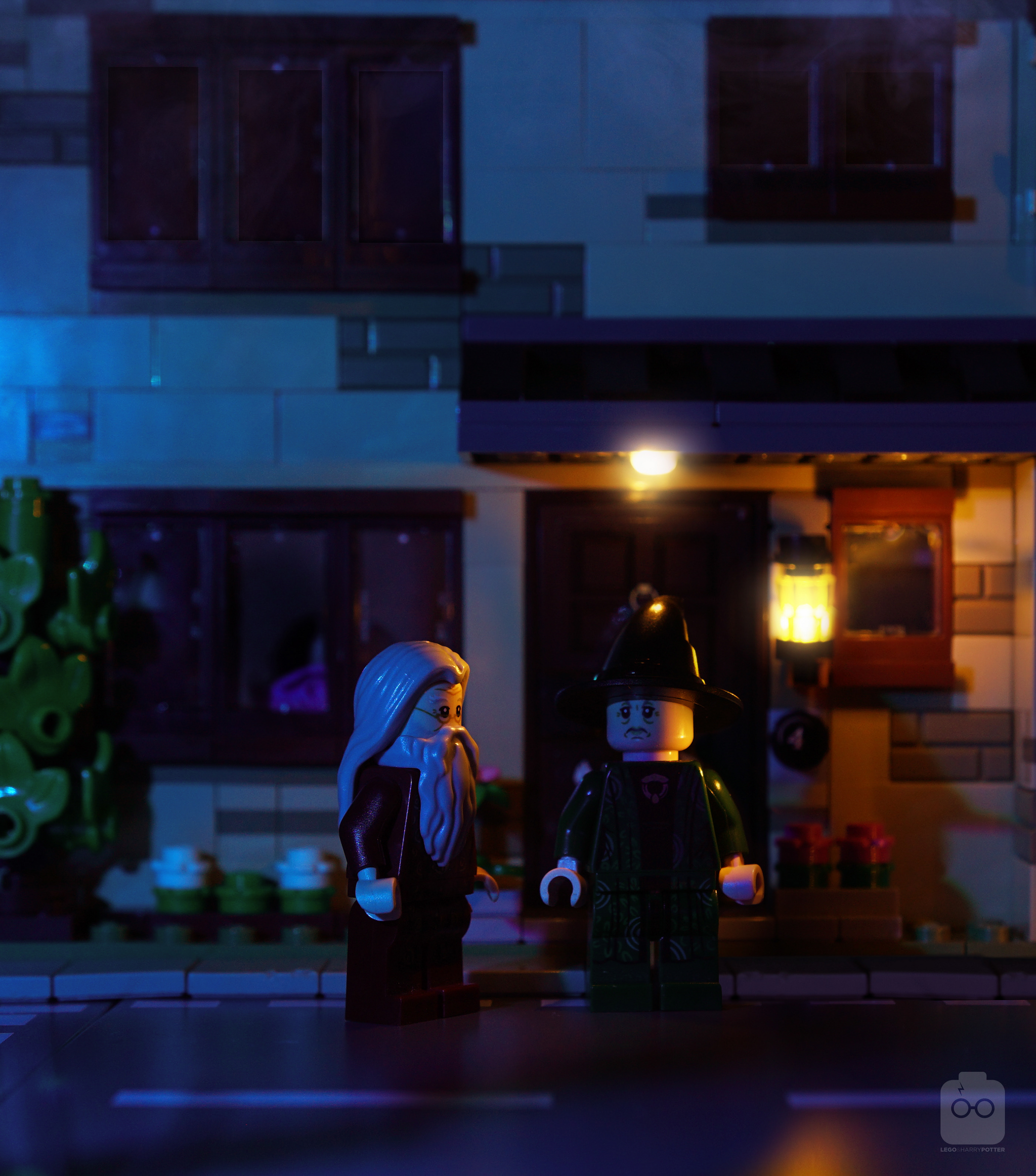 LEGO story of a boy who survived. - Lego, Harry Potter, Albus Dumbledore, Minerva McGonagall, Ron Weasley, Distribution hat, Призрак, Mirror Einalezh, Professor Quirrell, Hermione, Hagrid, Quidditch, Severus Snape, Longpost, Harry Potter and the Philosopher's Stone