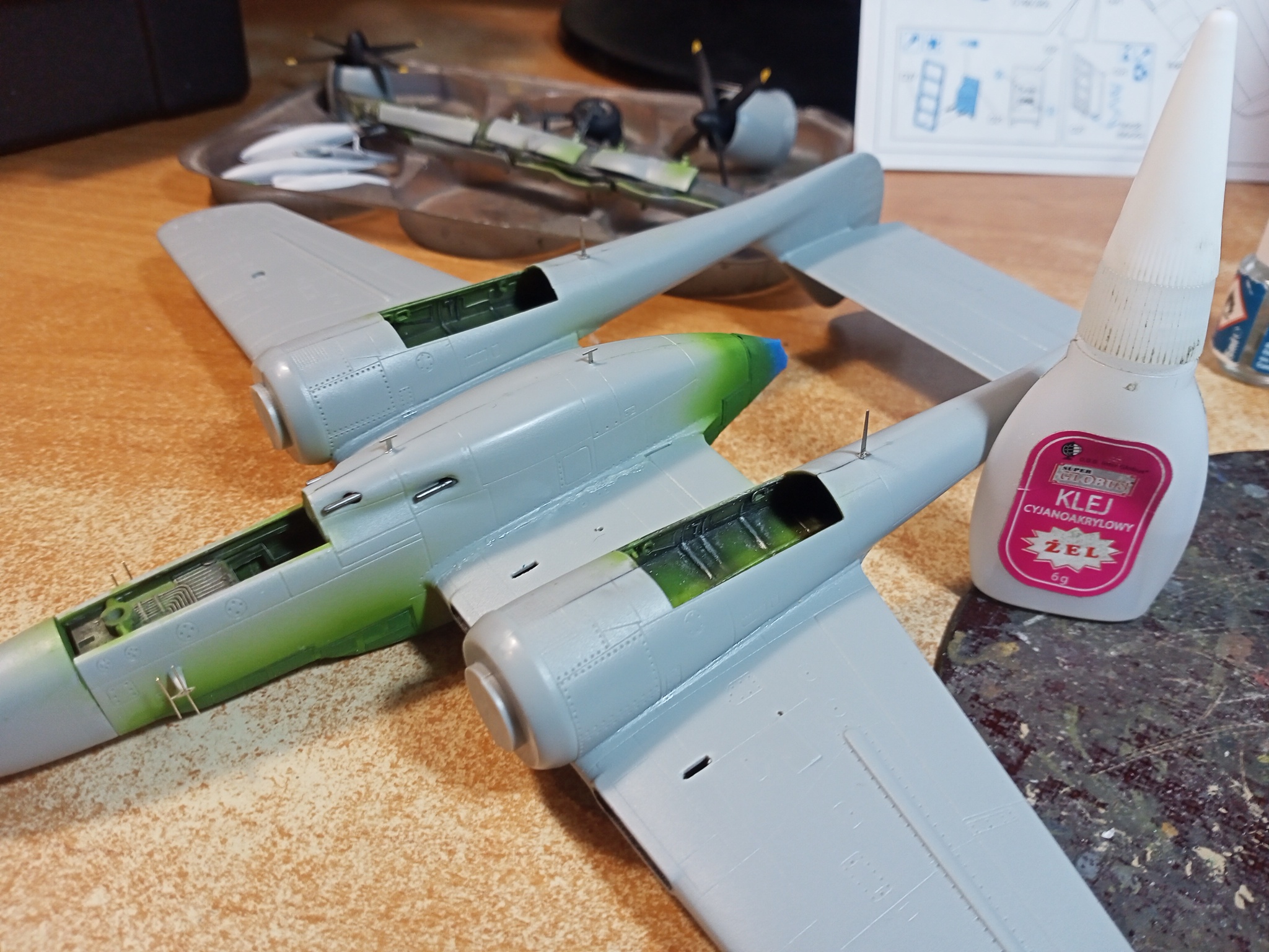 Northrop P-61B-15-NO Black Widow (1/72 Dragon). Заметки по сборке - Моё, Стендовый моделизм, Моделизм, Масштабная модель, Хобби, Миниатюра, Покраска миниатюр, Своими руками, Рукоделие с процессом, Рукоделие, Авиация, Вторая мировая война, Самолет, Сборная модель, Сборка, Аэрография, Обзор, США, Истребитель, Штурмовик авиация, Черная вдова, Длиннопост