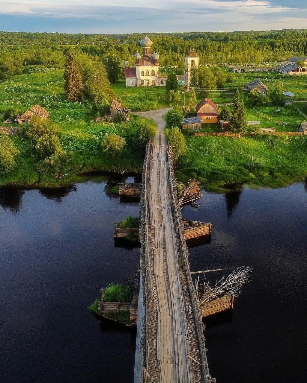 мост в деревне