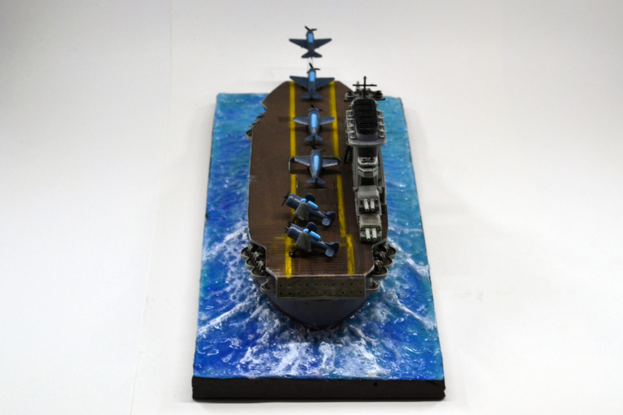 Lexington - My, Stand modeling, Modeling, Prefabricated model, Hobby, Aircraft carrier, Diorama, LEXINGTON, Longpost