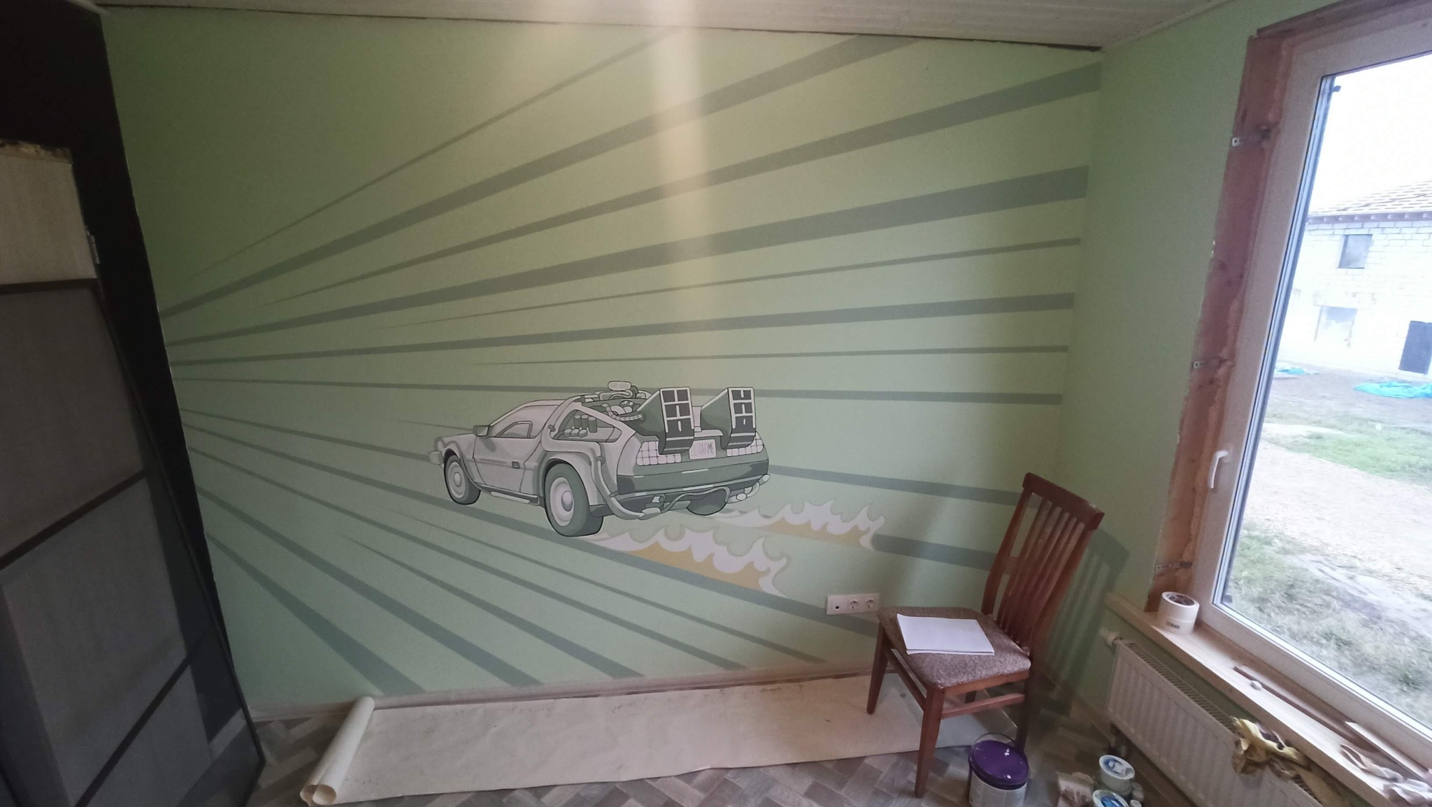 DIY children's room. - My, House, With your own hands, Furniture, Night light, Wall painting, Longpost