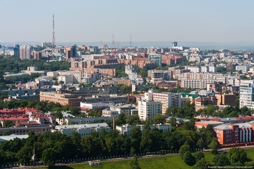 Between the metro bridge and the stadium. - Nizhny Novgorod, View from above, It Was-It Was, Longpost