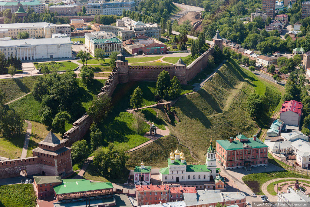 Между метромостом и стадионом. Фотограф Андрей Орехов - Нижний Новгород, Вид сверху, Было-Стало, Длиннопост