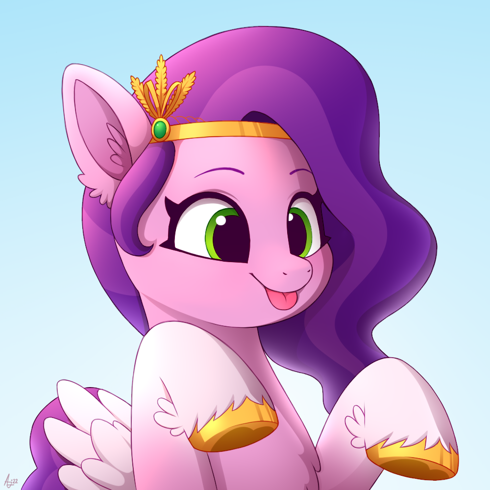 Отвлекает тебя язычком - My Little Pony, Pipp Petals, PonyArt, Арт, Luminousdazzle