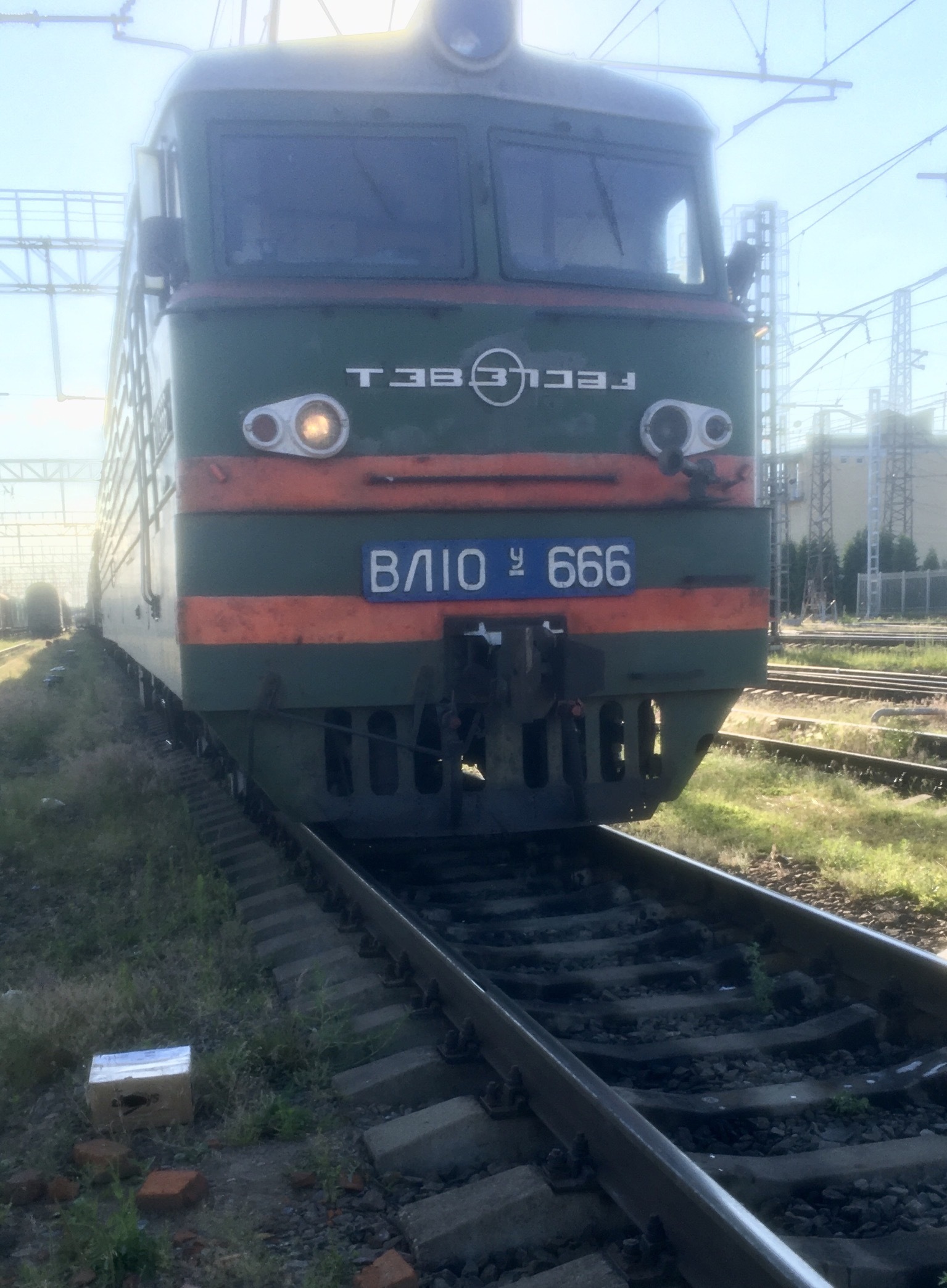 Underworld Express - My, Picture with text, Electric locomotive, 666