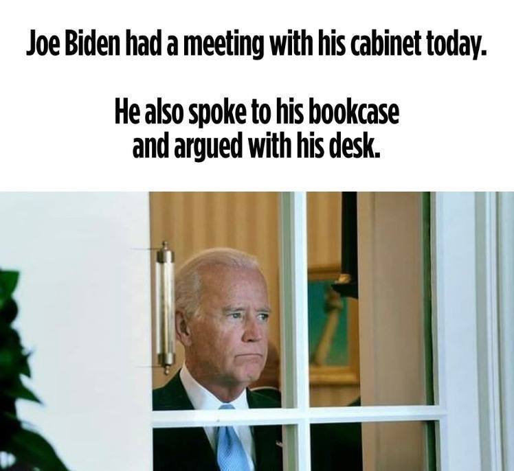 Biden in isolation - Politics, Memes, Humor, Joe Biden, Picture with text