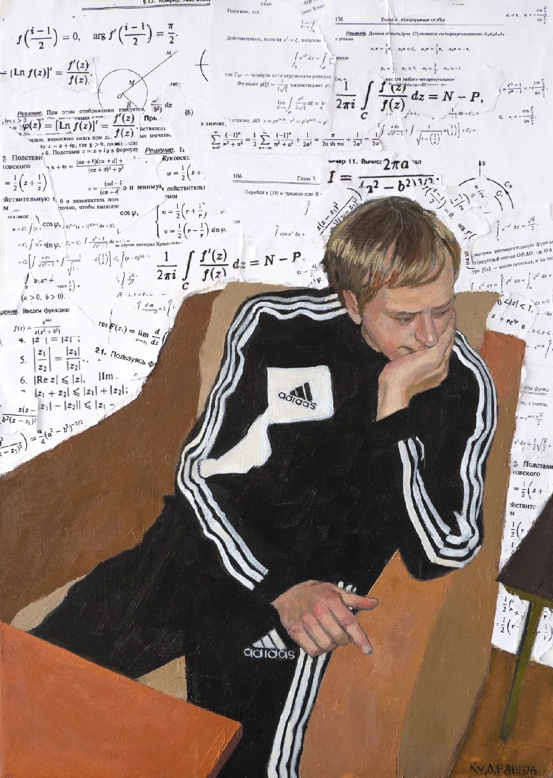 Intellectual - Painting, Oil painting, Mathematics, Gopniks, Art, Modern Art