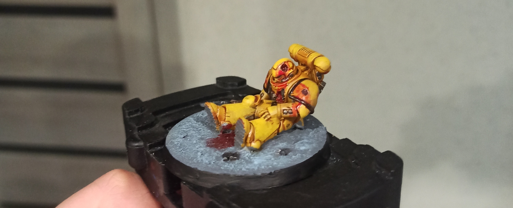 imperial fist - My, Imperial fists, Warhammer 40k, Painting miniatures, Miniature, Longpost