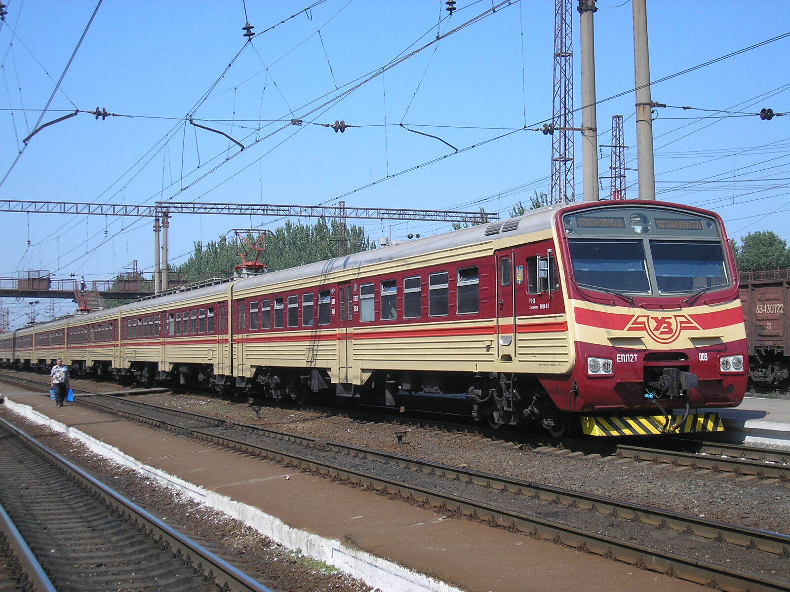 Electric train EPL2T - My, The photo, A train, Train, Donetsk Railway