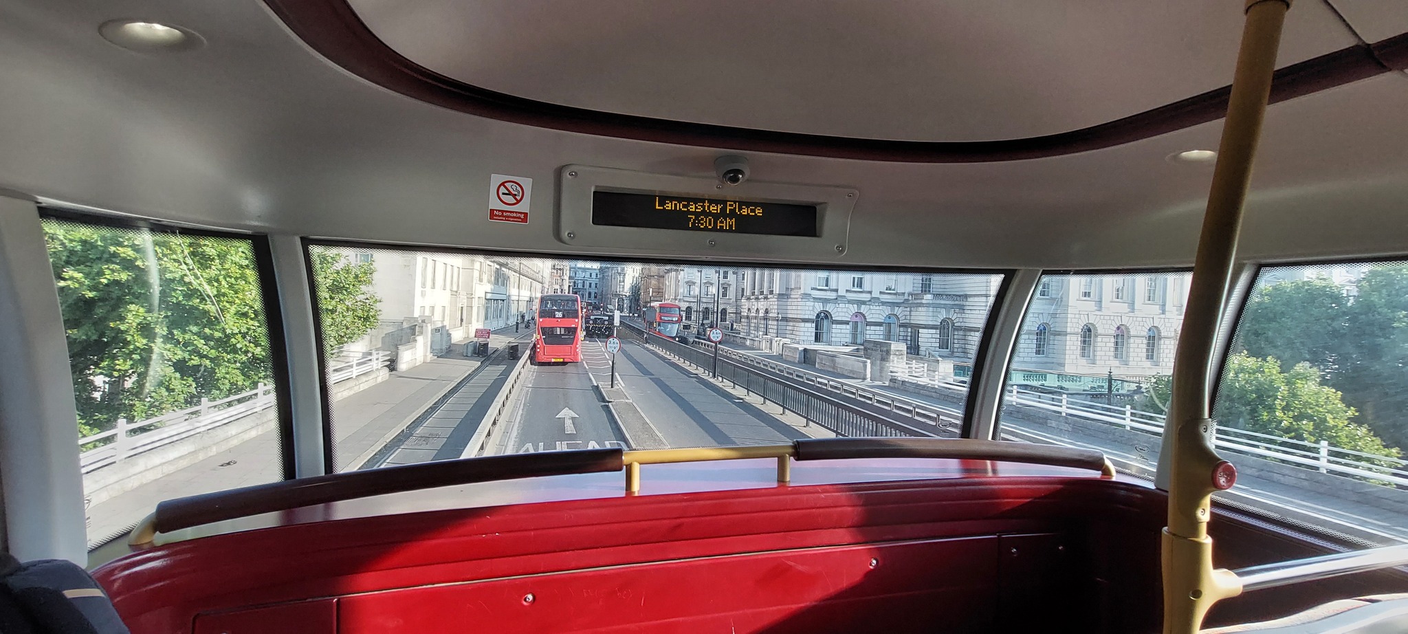 On the second floor of the London Bus - My, Bus, London, Great Britain, Transport