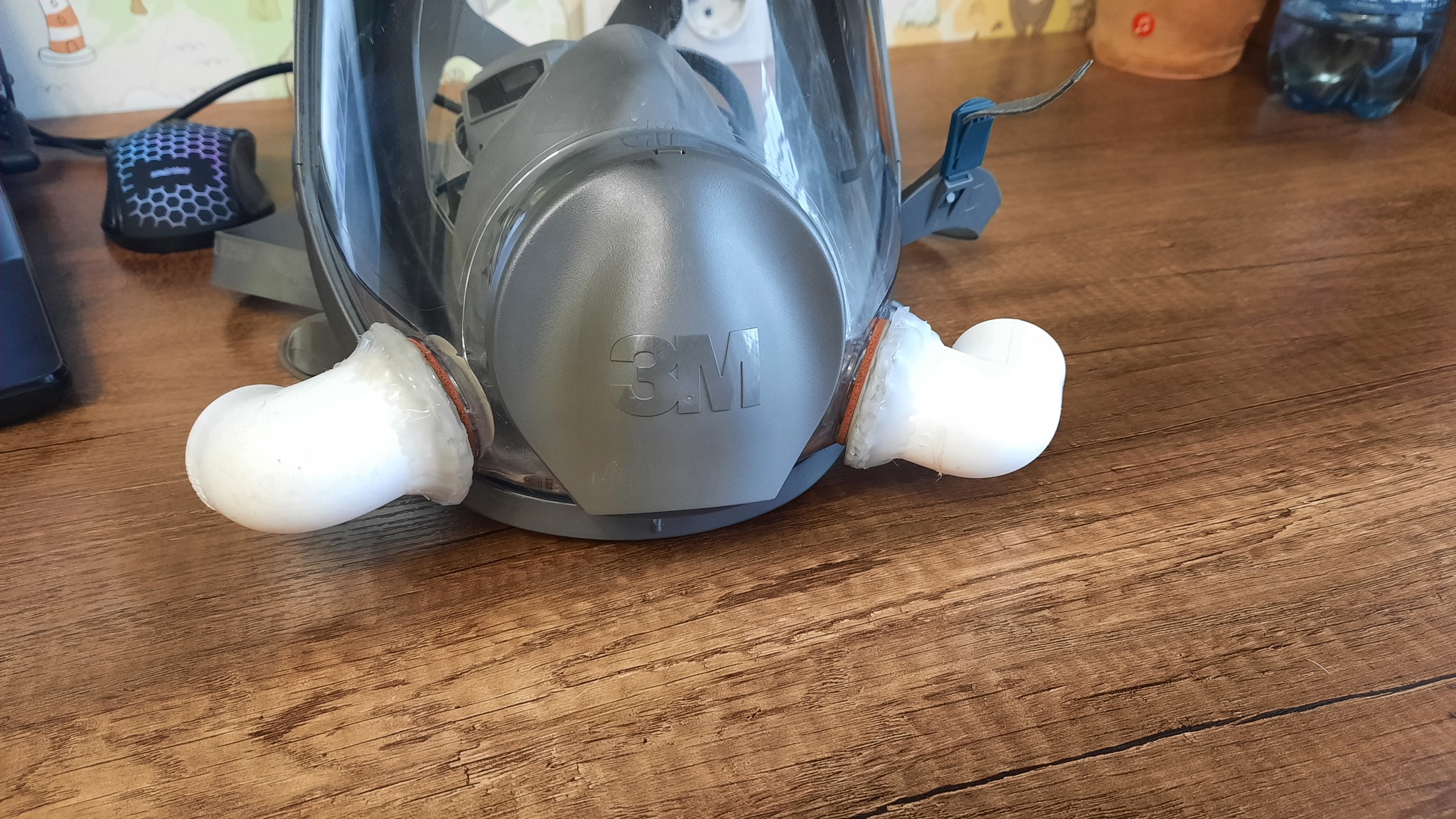 Masks, half masks, respirators at 100% will never protect against chemical. fumes, that's why I had the idea of ????this homemade - My, Mask, Restoration, Repair, Paints, Protection, Longpost