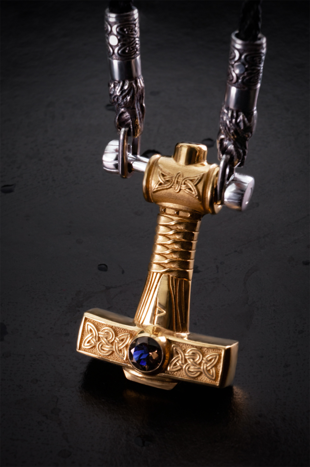 Hammer of Thor - My, Mjolnir, Jewelry, Silver, Gilt, Amulet, Amulet, Mascot