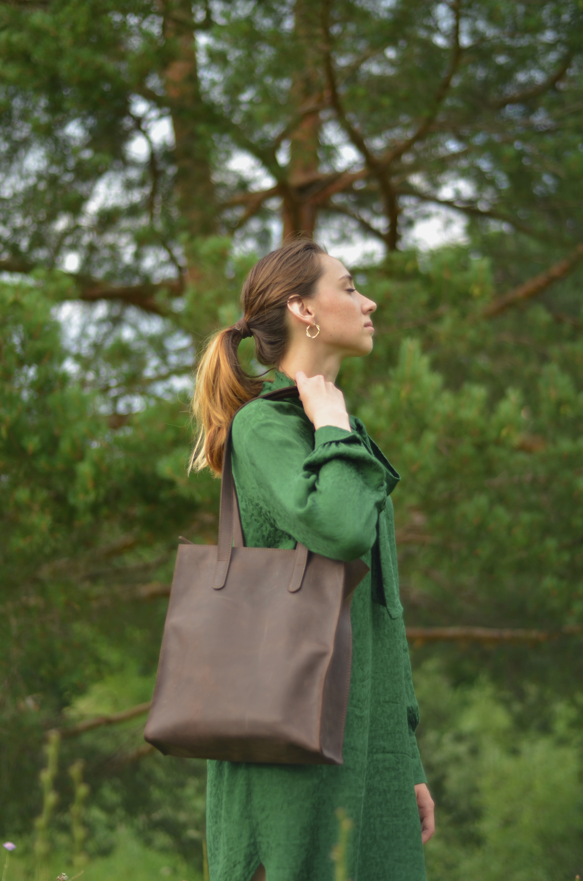 My first bag - genuine leather shopper - My, Story, Life stories, Leather, Handmade, Сумка, Longpost