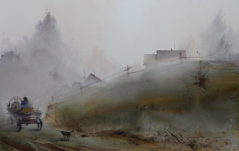 Mist Master - Art, Watercolor, Fog, Longpost