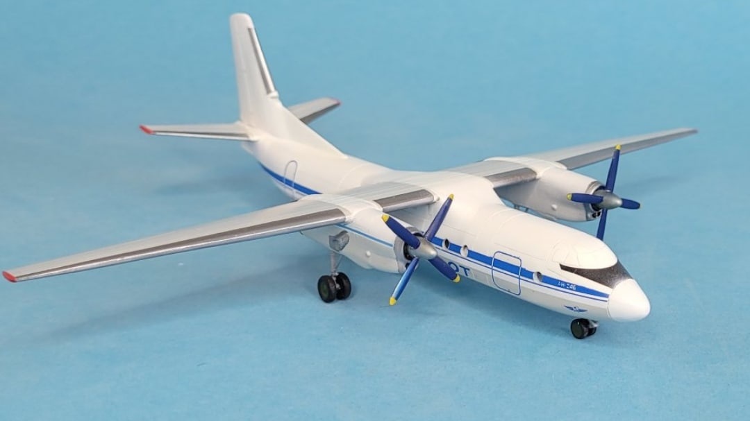 An-24 in 1/144 scale - My, Modeling, Stand modeling, Scale model, Hobby, Creation, AN-24, Aviation, Collecting, Collection, civil Aviation, Video, Youtube, Longpost