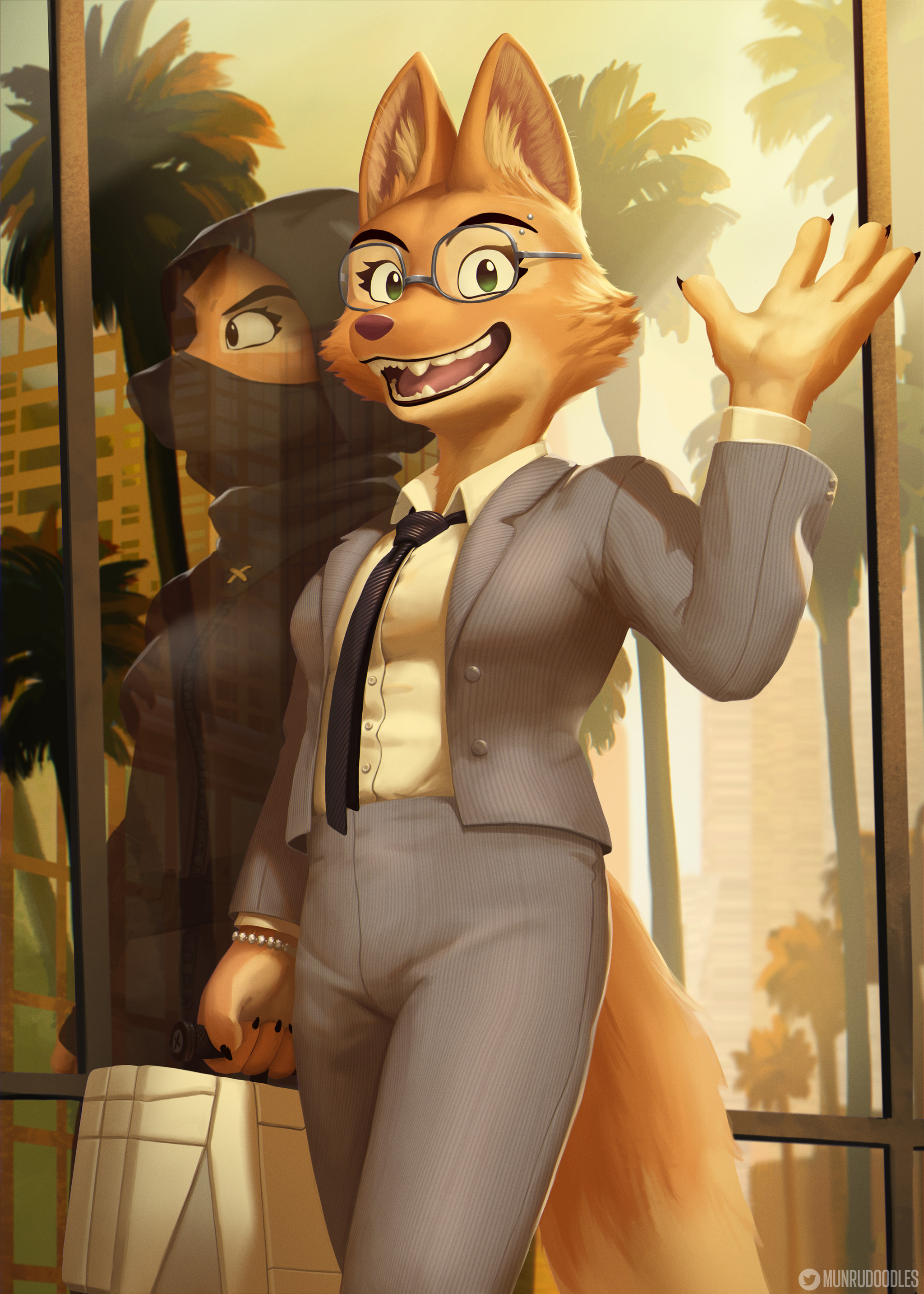 Diane Foxington - Furry, The Bad Guys, Diane Foxington, Furry fox, Art, Furry art, Anthro