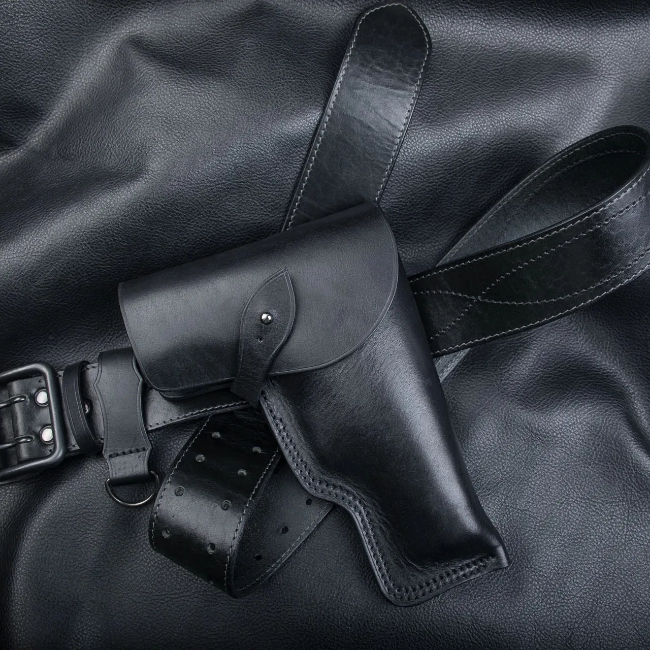 Leather holster for pistol Yarygin PYa - My, Yarygin pistol, Holster, With your own hands, Needlework without process, Longpost