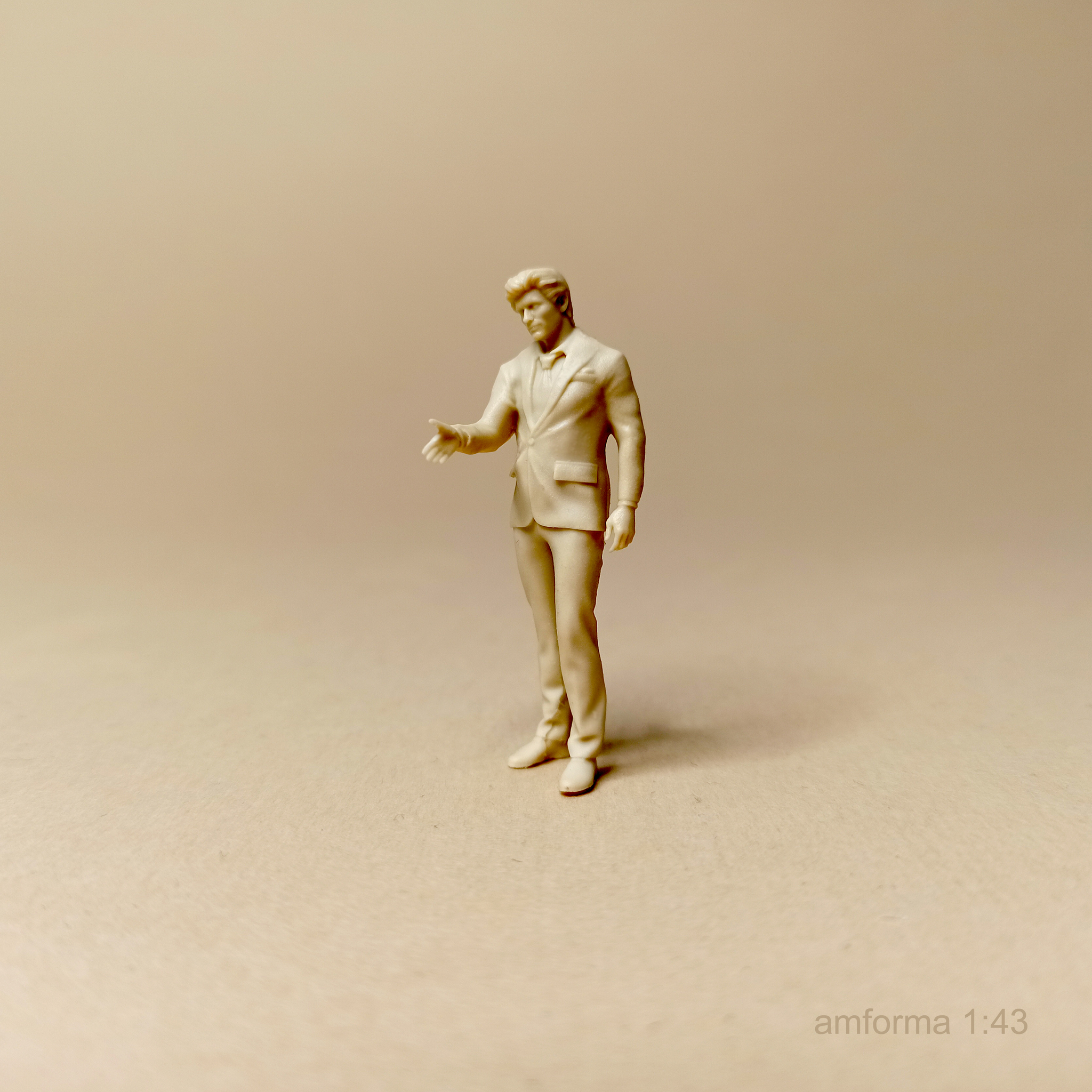 Gentleman #2 - My, Scale model, 3D печать, Miniature, Figurines, Stand modeling, Modeling, Collecting, 3D modeling, 3D, Gentlemen, Handshake, Photopolymer printing, Casting, Longpost