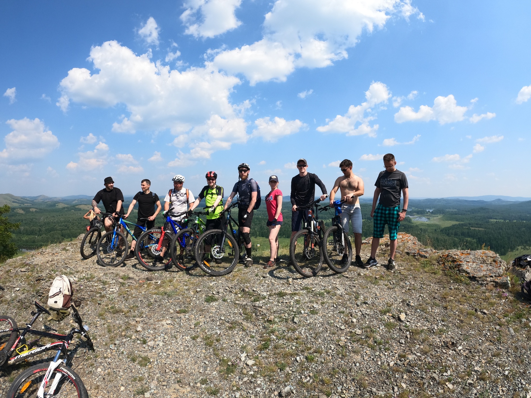 Bicycle test on the Nurali ridge - My, Chelyabinsk, Bashkortostan, Quadcopter, Bike trip, Skiing downhill, Ural mountains, Nurali Ridge, GoPRO, Ural, Aerial photography, Dji, Drone, Nature, The photo, Cyclist, Bike ride, Video, Youtube, Longpost