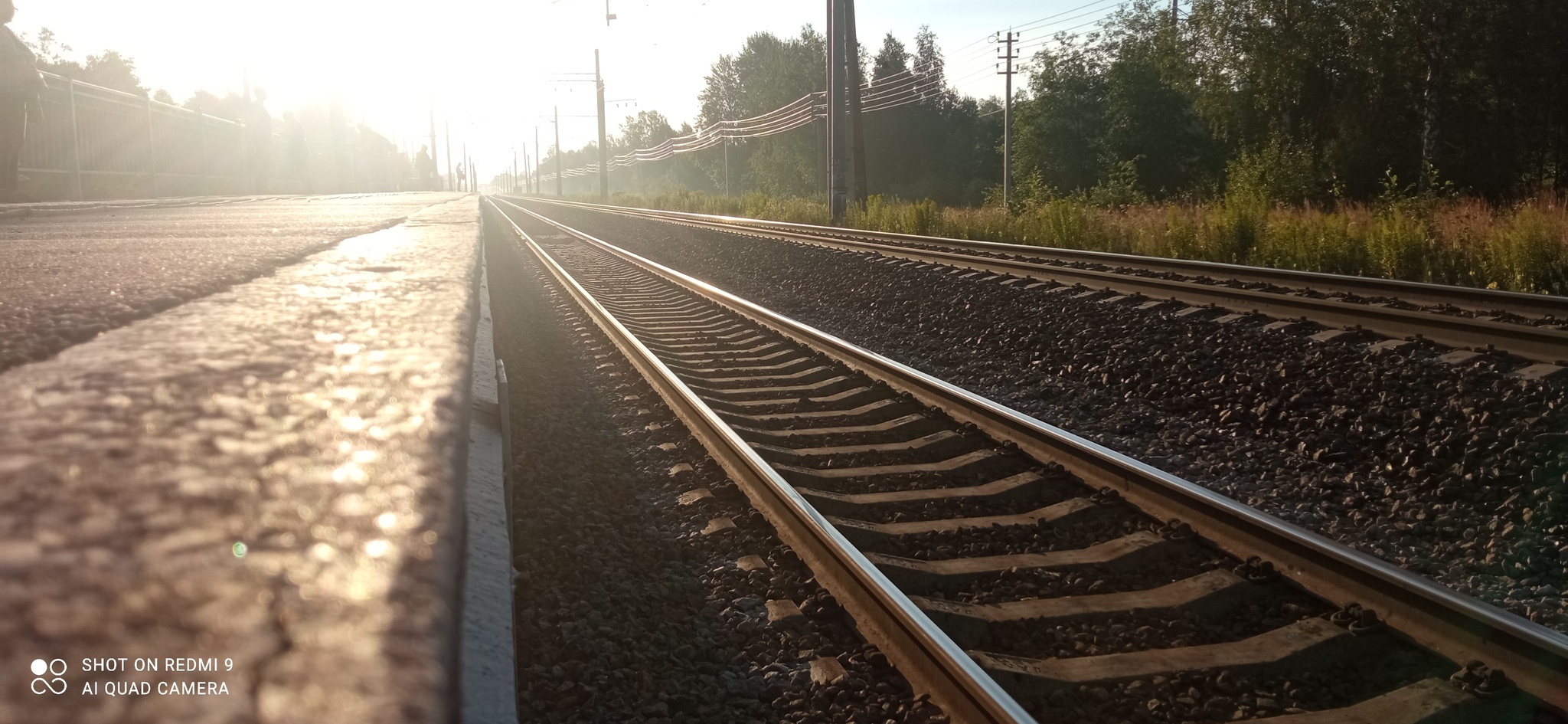 Dawn - My, Morning, Railway, Mga, Landscape, dawn, Mobile photography