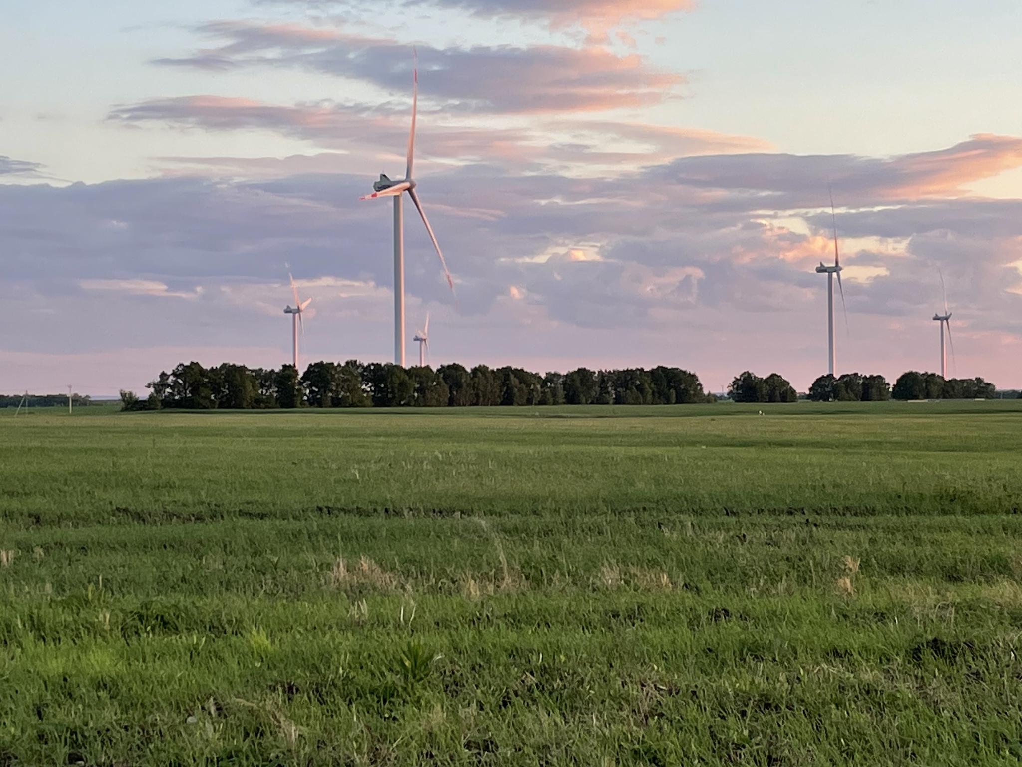 Windmills in Ulyanovsk - Sunset, The photo, Sky, Clouds, Nature, Ulyanovsk, Wind generator