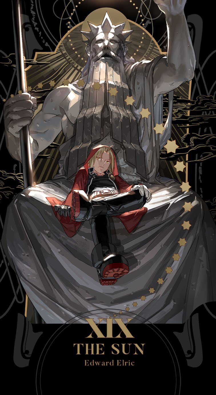 Fullmetal Alchemist Tarot Cards - Art, Anime, Anime art, Fullmetal alchemist, Fullmetal Alchemist: Brotherhood, Edward elric, Alphonse elric, Roy Mustang, Riza Hawkeye, Olivier Mira Armstrong, King Bradley, Winry rockbell, Trisha Elric, Scar, Lust, Gluttony, Greed (Fullmetal Alchemist), Nina Tucker, Longpost