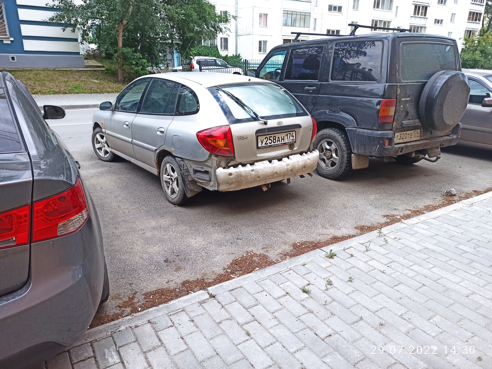 Harsh Chelyabinsk... - My, Bumper, Styrofoam, Homemade, Resourcefulness