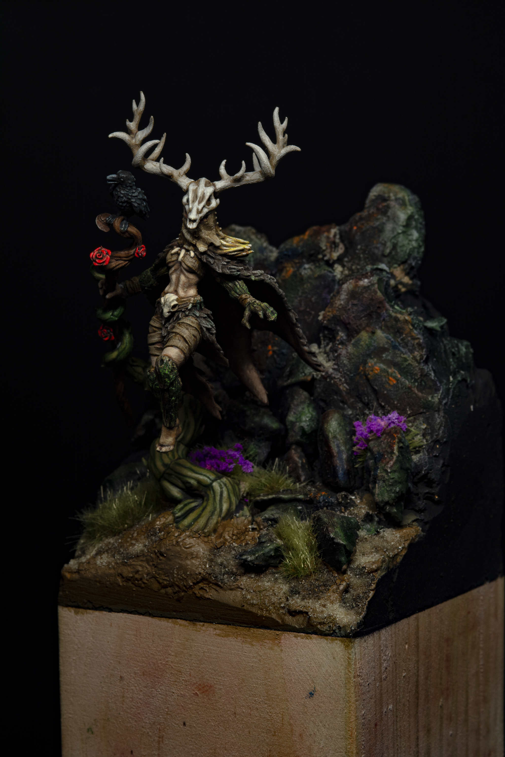 Dark Druid - My, Board games, Tabletop role-playing games, Painting miniatures, Dungeons & dragons, Dnd 5, Miniature, Modeling, 3D печать, Figurines, Longpost