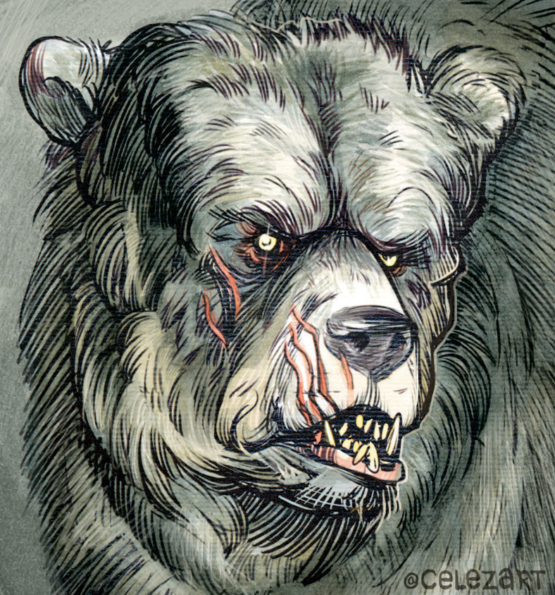 My drawings of bears - My, Art, Drawing, The Bears, Longpost