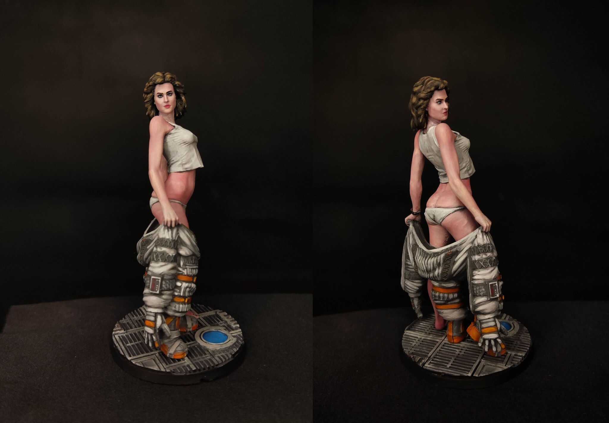 Miniature of Ellen Ripley - My, Painting miniatures, Stand modeling, Miniature, 3D печать, Modeling, Stranger, Ellen Ripley, Longpost