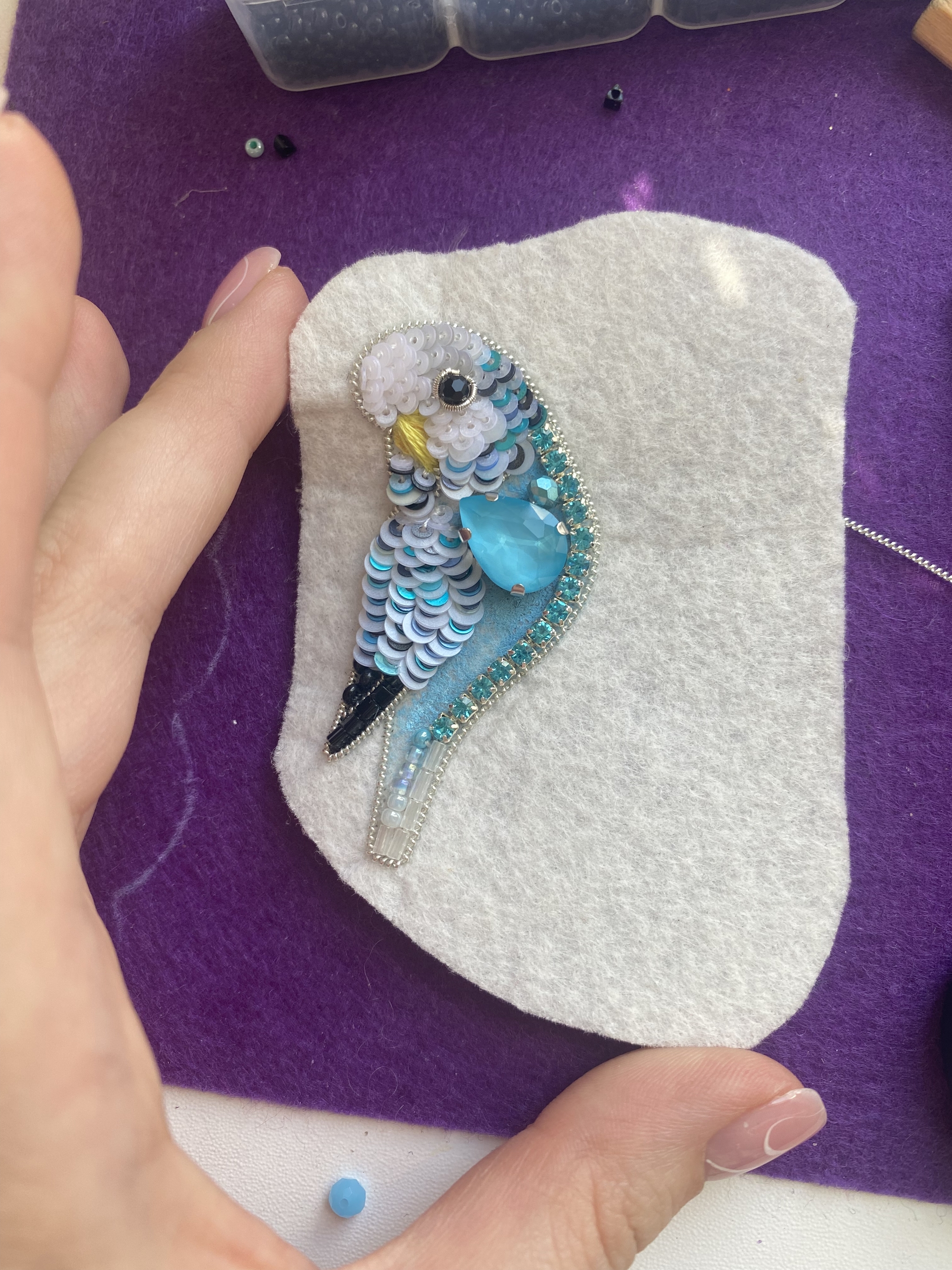 Master class - parrot - My, Needlework with process, A parrot, Embroidery, Video, Vertical video, Longpost