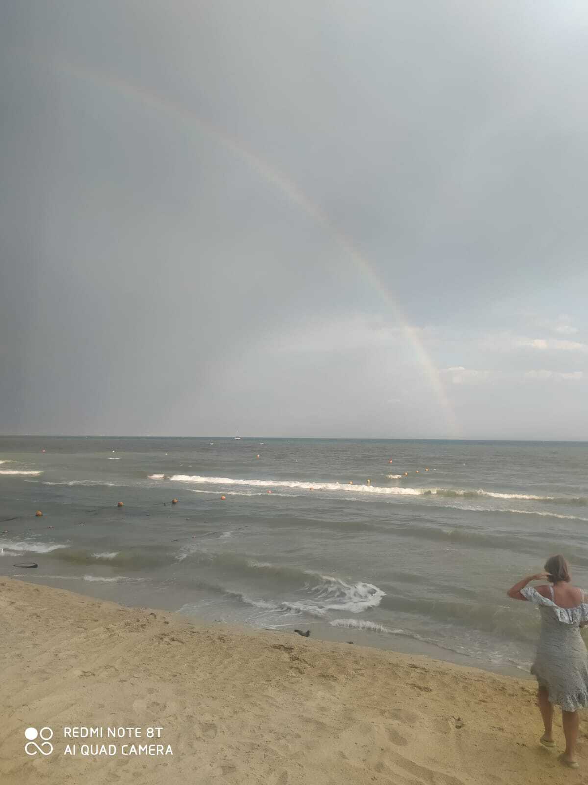 Rainbow - My, Rainbow, Sea, Black Sea