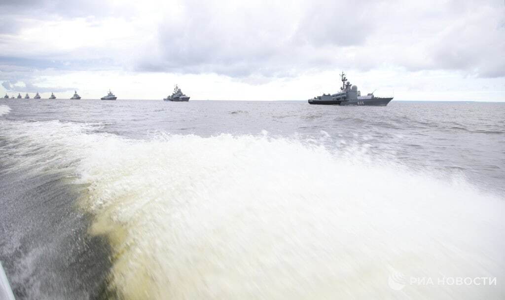 Footage from the main naval parade in honor of Navy Day - Риа Новости, Navy Day, Navy, Fleet, Holidays, Combat ships, Longpost