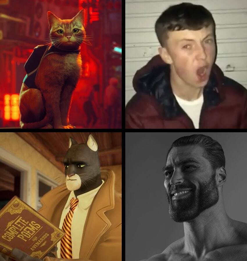 Really good cat game - Blacksad, Stray, Games, Memes