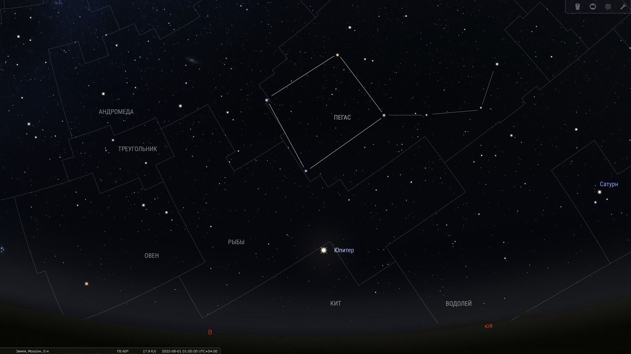 Night from July 31 to August 1, 2022. Mars in conjunction with Uranus - My, Astronomy, Space, Venus, Mars, Jupiter, Saturn, Uranus, Perseids, Astronomical calendar, Longpost