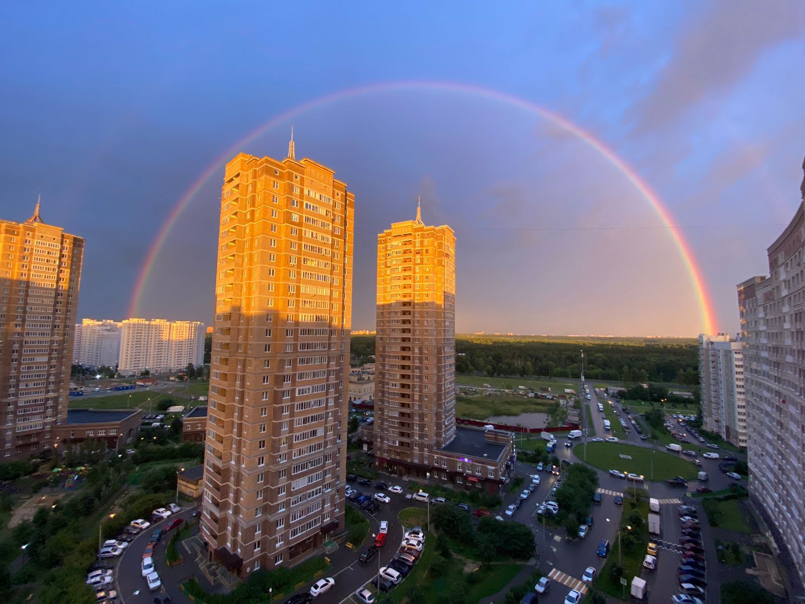 Just summer, just rainbow - My, Rainbow, Summer, Miracle, The photo