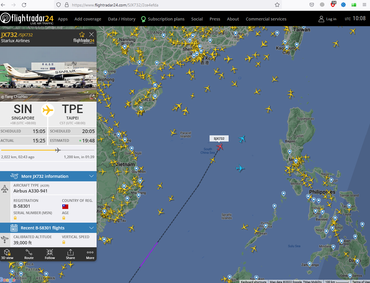 Three planes from Singapore fly to Taiwan - Travels, Туристы, Flightradar24, Politics