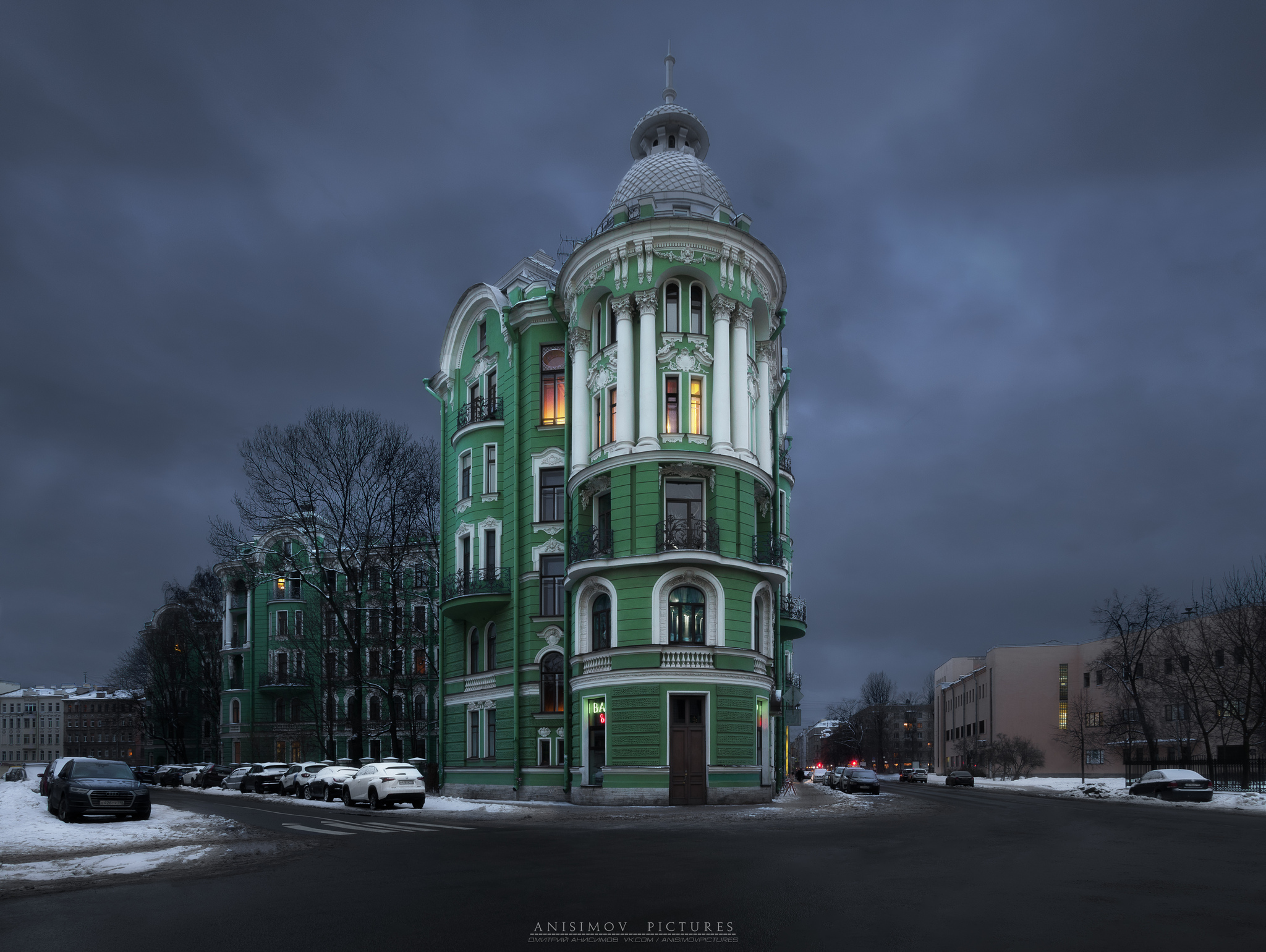 Санкт-Петербург, доходный дом Колобовых на Петроградке. Январь 2022 - Моё, Фотография, Санкт-Петербург, Город, Архитектура, Nikon, Зима, Прогулка по городу