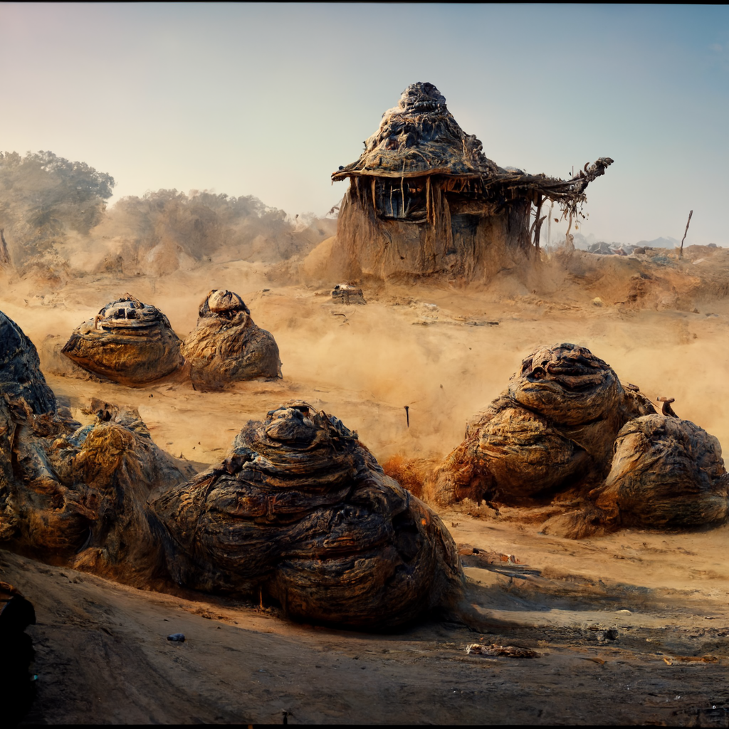 Midjourney Star Wars Fantasies - Tatooine - Star Wars, Tatooine, Padme Amidala, Drone, Нейронные сети, Longpost, Midjourney