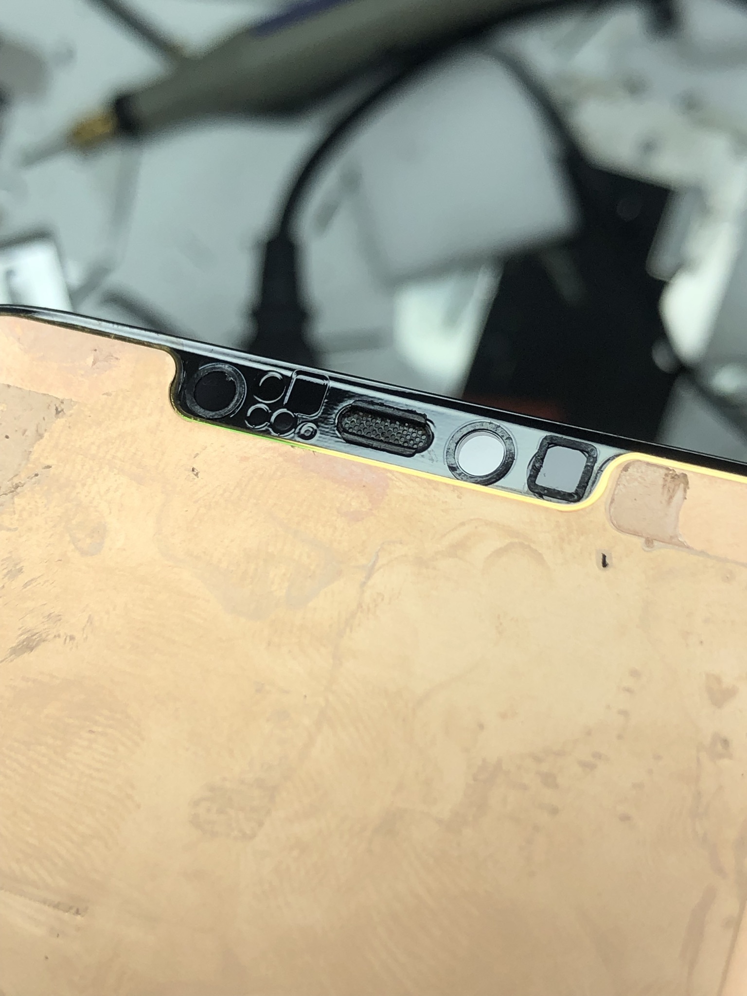 Huawei Mate 20 pro glass replacement. bazooka) - My, Telephone, Ремонт телефона, Huawei, Huawei mate 20, Glass replacement, Plywood, Face id, Mobile phones, Rukozhop, Longpost