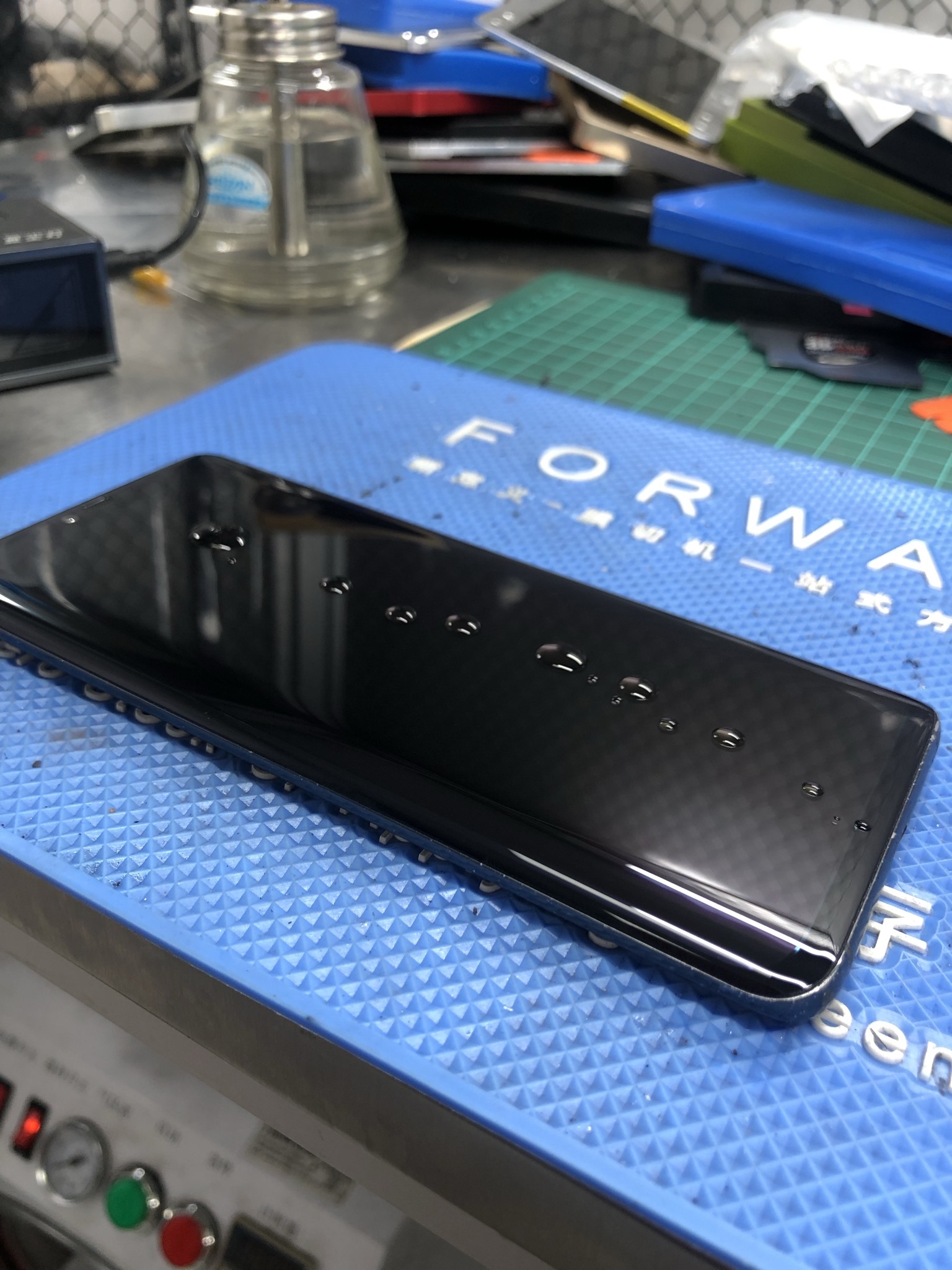 Huawei Mate 20 pro glass replacement. bazooka) - My, Telephone, Ремонт телефона, Huawei, Huawei mate 20, Glass replacement, Plywood, Face id, Mobile phones, Rukozhop, Longpost