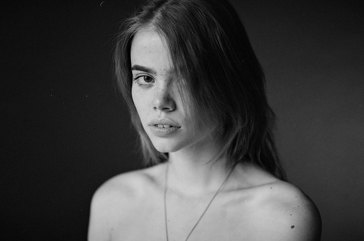 Alina - My, Black and White Film, The photo, Canon, Photographer, Girls, Models, Professional shooting, Portrait, Longpost