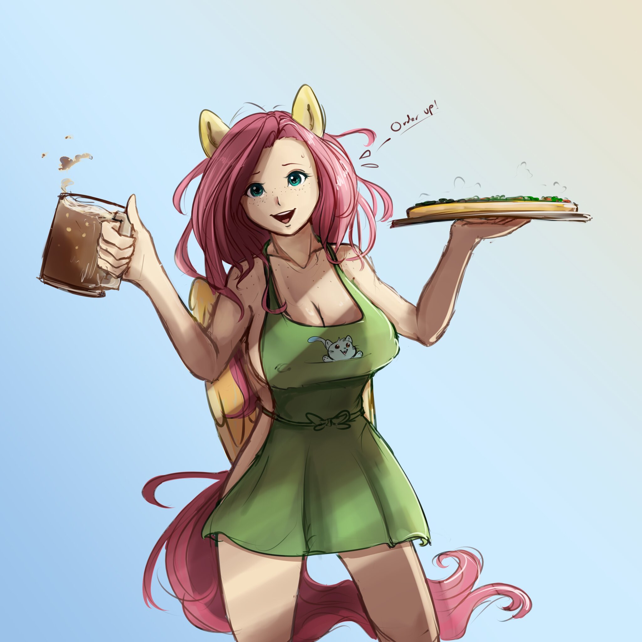 Order is ready - NSFW, My little pony, PonyArt, Fluttershy, Humanization, Miokomata, MLP Edge