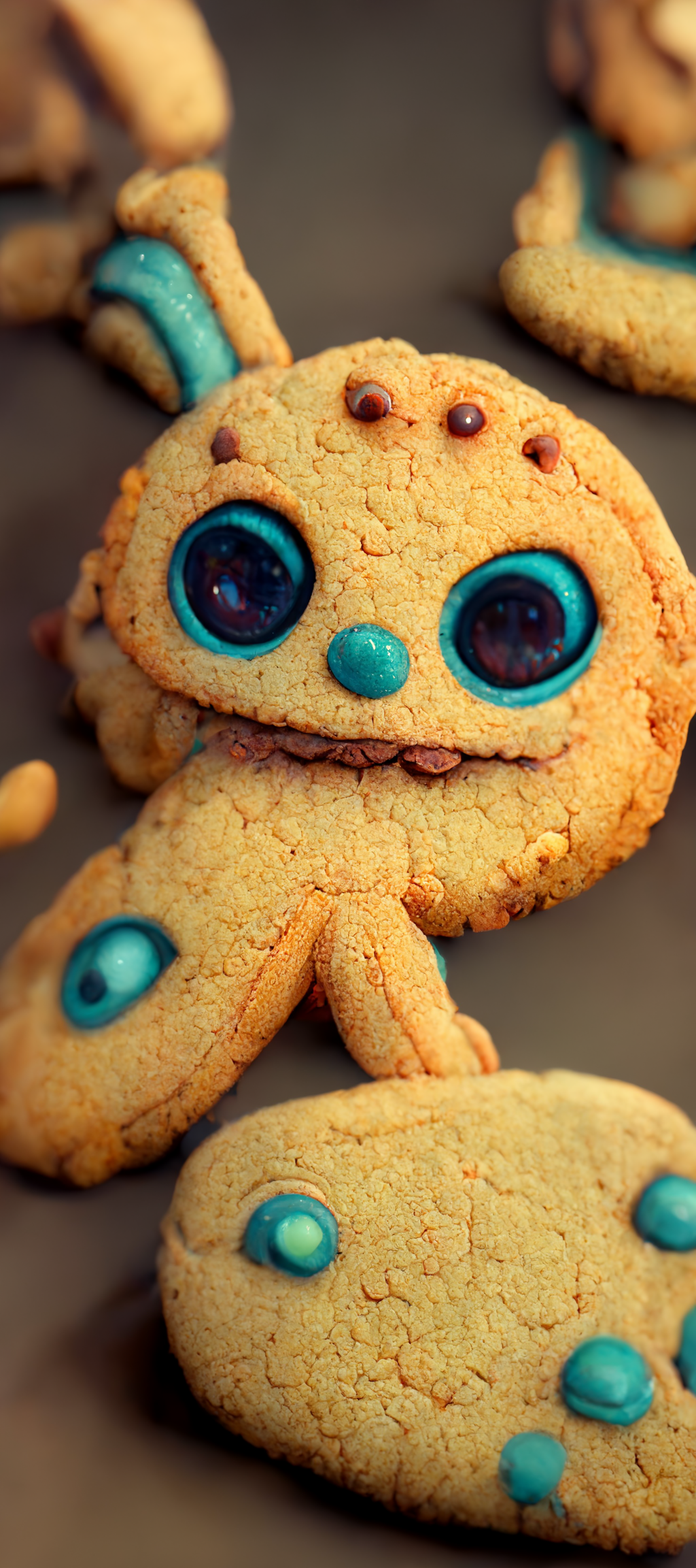 Peekaboo cookie according to the MidJourney neural network - Midjourney, Нейронные сети, Art, Longpost