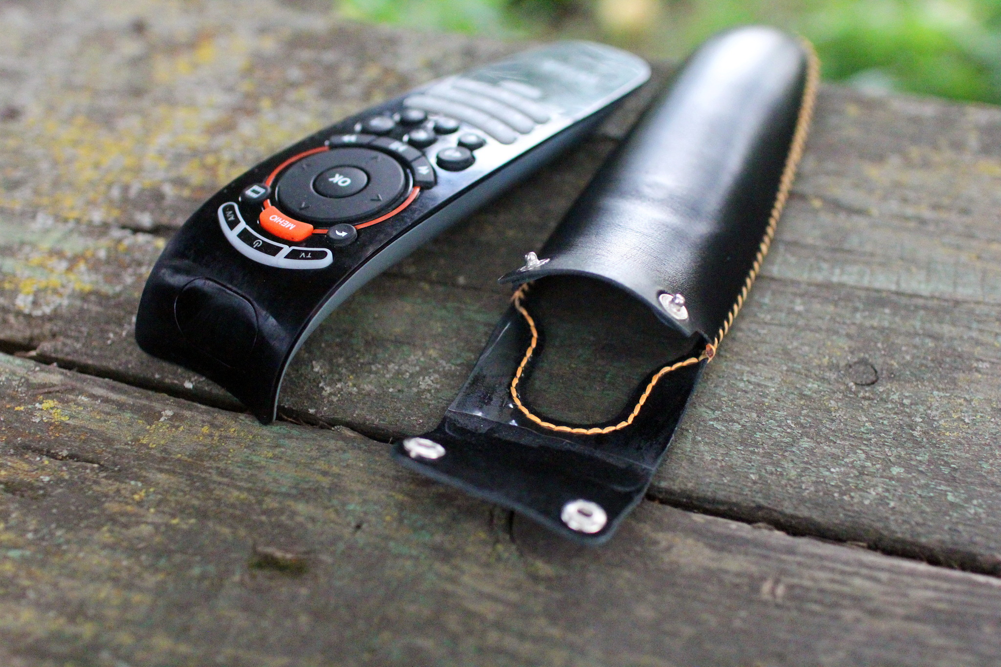 Case for remote control - My, Leather products, Handmade, Leather, Needlework without process, Case, TV remote, Longpost